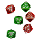 Star Wing 6 Dice Set (Sinister Chrome)